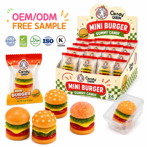 Bonbons Gélifiés Mini Burger Personnalisés en Gros – Saveur Fruitée, Forme Barre Sandwich, Douceurs Bonbons - Product Image 4