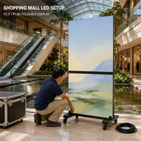 Afficheur LED pliable P2.5 P1.86, luminosité 1200 cd, garantie 2 ans, CMS intégré/Cloud, RDM Cloud, intérieur 4K