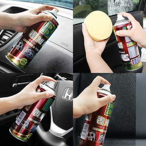 Cera para Cuero y Neumáticos Botny 450 ml con Aroma a Limón, Spray para el Cuidado del Salpicadero - Product Image 4