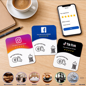 Support de <span class=keywords><strong>code</strong></span> <span class=keywords><strong>QR</strong></span> NFC SHILOH – Tappez ou scannez <span class=keywords><strong>pour</strong></span> vous connecter aux réseaux sociaux – Carte de suivi multi-couleurs <span class=keywords><strong>pour</strong></span> restaurants, hôtels, OEM, PVC - Product Image 6