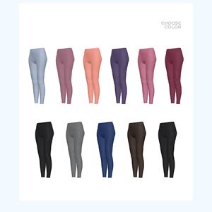 Leggings taille haute femme effet seconde peau extensible sans couture avant pour entraînement, gym, fitness, course à pied, vêtements de sport – Fabricant OEM ODM - Product Image 2