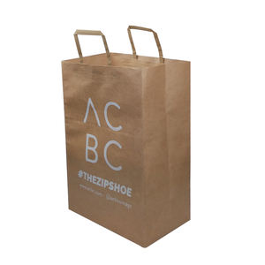 Sacs en papier blanc de luxe personnalisables primés avec poignées en ruban pour la promotion et l'emballage de cadeaux - Imperméables, écologiques et durables - Product Image 2