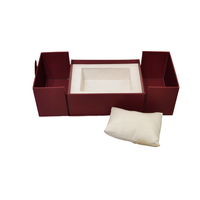 Boîte à bijoux rectangulaire haut de gamme à double ouverture en carton recyclé écologique avec logo sérigraphié tendance