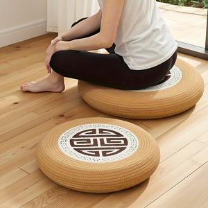 Cojín de meditación redondo para yoga y pilates, cojín para sala de estar, dormitorio, balcón, estudio, espacio de oficina, material duradero mezclado - Product Image 4