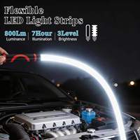 Bande lumineuse LED flexible en silicone, réparation et entretien automobile, pratique, haute puissance, outil d'éclairage extérieur