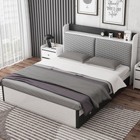 Ensemble de meubles de chambre à coucher, luxueux et moderne, création de designer, lit double