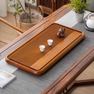 Bandejas de té de madera maciza de palisandro al por mayor, bandejas de té de madera maciza sencillas de alta gama para el hogar, bandejas de té para oficina, suministro directo de fábrica. - Product Image 3