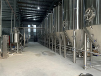 Réservoir d'eau glacée en acier inoxydable SUS304 de 30 à 200 BBL pour système de refroidissement de brasserie, contrôle PLC pour la fermentation d'alcool