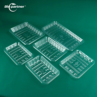 Barquettes jetables en PP, PET, CPET pour supermarchés, viande, volaille, aliments surgelés, barquettes en mousse fraîche, barquettes en polystyrène, emballages en blister, jetables