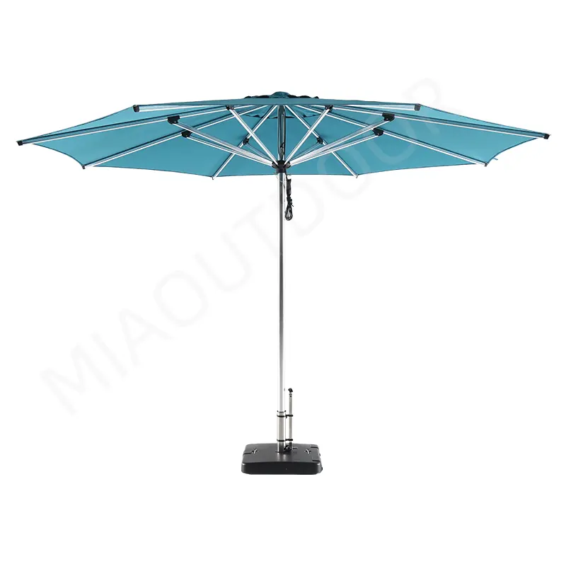 Premium parasole esterna di grandi dimensioni cafe ombrelloni per ristoranti paraguas al aire libre