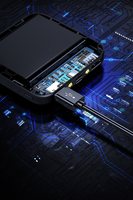 Mini Power Bank ZJI 10000mAh 2 sorties USB Chargeur portable haute capacité Micro USB Type C Affichage numérique Lampe torche LED OEM