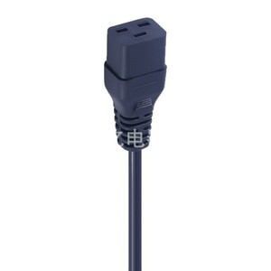 Cable de Alimentación C19 a C20, 16A, Conector IEC para Cable de Extensión PDU, Material PVC SJTOW - Product Image 1