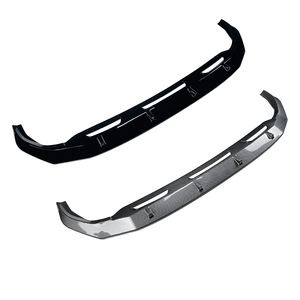 Amp-Z Front Bumper Lip Splitter For Audi Q8 SQ8 Sline 2019-2023 Piano Black Carbon Fiber Texture Matte Finish - Product Image 5