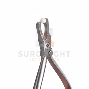 Pince à retirer les brackets orthodontiques en acier inoxydable électrique avec poignée ergonomique, têtes courbées, 3 positions de mâchoires - Product Image 1