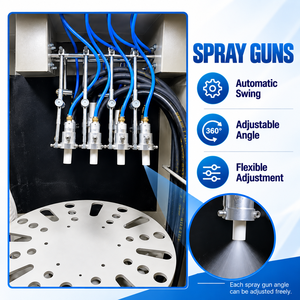 Machine de <span class=keywords><strong>sablage</strong></span> automatique, cabine de <span class=keywords><strong>sablage</strong></span> rotative pour jantes en alliage, élimination de la rouille et de la <span class=keywords><strong>peinture</strong></span>, nettoyage de surface - Product Image 4