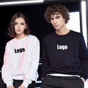 เสื้อสเวตเชิ้ตคอกลมผ้าคอตตอนผสมโพลีเอสเตอร์หนานุ่ม 350 กรัม พิมพ์โลโก้ตามสั่ง ยอดนิยม ขายส่ง สีพื้น สำหรับทุกเพศ - Product Image 1