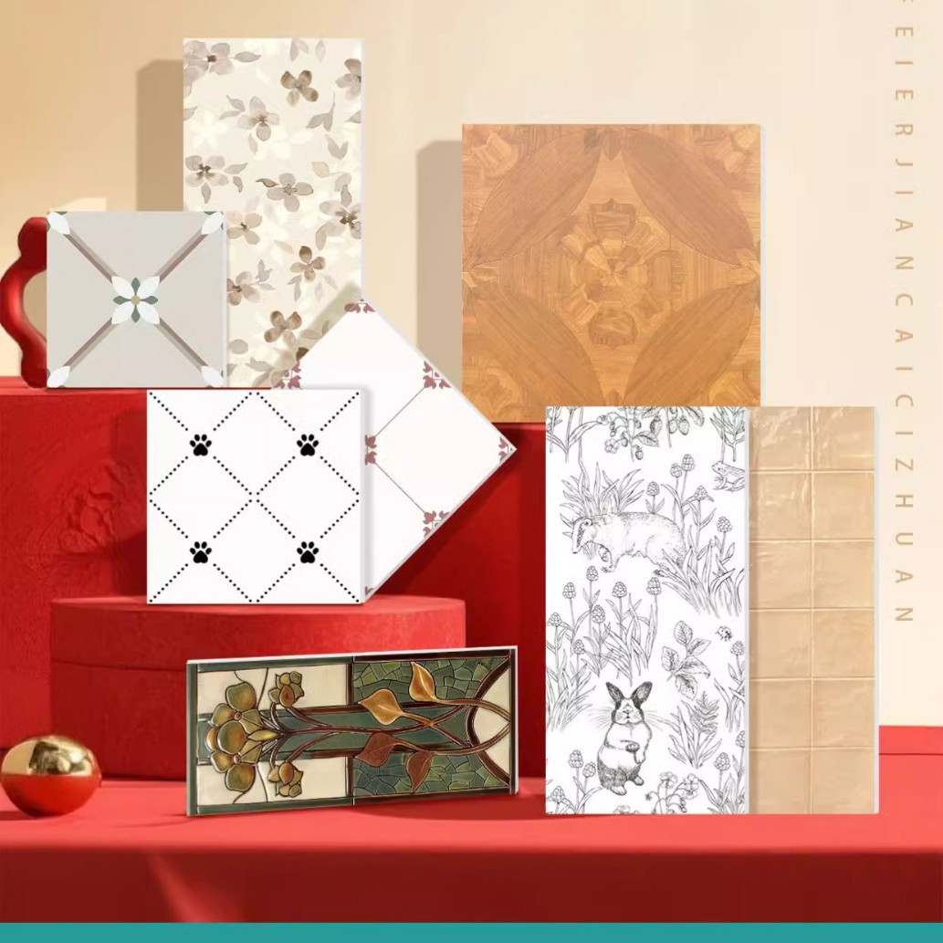 floor tile black white checker board