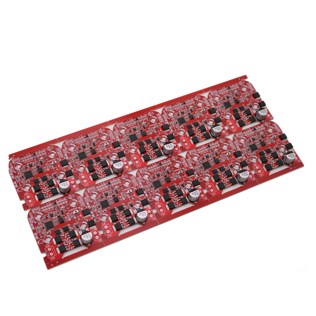 Red Solder Mask FR4 PCBA Board - SMT/THT Assembly Power Control Circuit Board for Industrial Electronics (OEM)