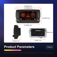 Hikity pour Mercedes-benz CLK W209 Clase C W203 SLK W208 Viano W639 7 "Android Car Audio 2 + 64G Wireless Carplay/Android Auto/WiFi
