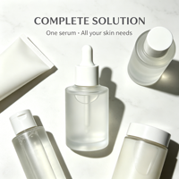 Sérum multi-effets 5-en-1 pour le cou FKY, sérum à la vitamine C, sérum éclaircissant pour le cou, soin quotidien pour unifier le teint de la zone du cou