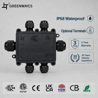 Boîte de jonction électrique Greenway M686-6C 6 voies, étanche IP68, pour usage résidentiel et commercial