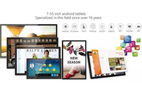 Pemutar Iklan Digital Video Signage LCD Transparan 15-Inci Kecerahan Tinggi untuk Bisnis Swalayanan Android/Windows
