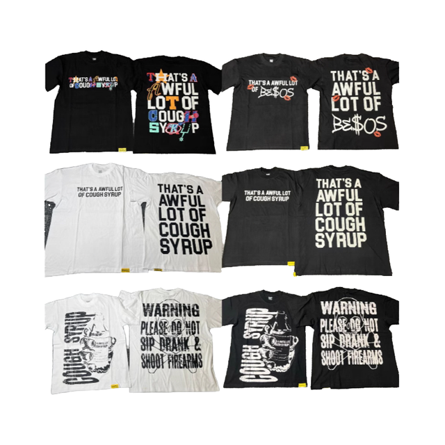 Men's Y2K Streetwear T-Shirts Best Selling 100% Cotton Oversized Fit Knitted Letter That's AWFUL LOT  T-Shirts