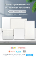 Carreaux de Céramique Émaillés Blancs Vierges Hautement Brillants pour Sublimation, Cadres Photo, Médailles – Matériau Porcelaine pour Sols Intérieurs