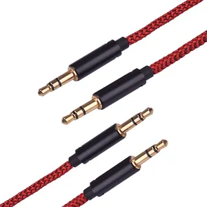 For Stereo Cabel Headphones 35mm Jack To Plug Auxiliary Cord Car Power Cables Aux Audio 3.5mm Cable