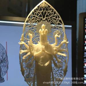 3D Printed Buddha Statue Ornament Large Sculpture Model One Piece Molding Customizable <b>Tabletop</b> Figure Decor - Product Image 1