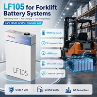 Batterie au lithium LiFePO4 EVE EU STOCK LF105 105Ah 5000 cycles 3.2V pour chariot élévateur, cellule de puissance pour applications industrielles