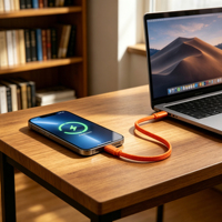 Kabel Tipe-C Ultra Tipis 60W PD 3.1 3A, Kabel Data Pengisian Cepat Berbahan Nilon Kepang 1m/2m/3m untuk Penggunaan IOS & Kamera