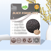 Quick Dry Shirataki Black Rice High Fiber Instant Konjac Ready Eat 10 Minutes 100g Room Temperature Storage Custom Packaging