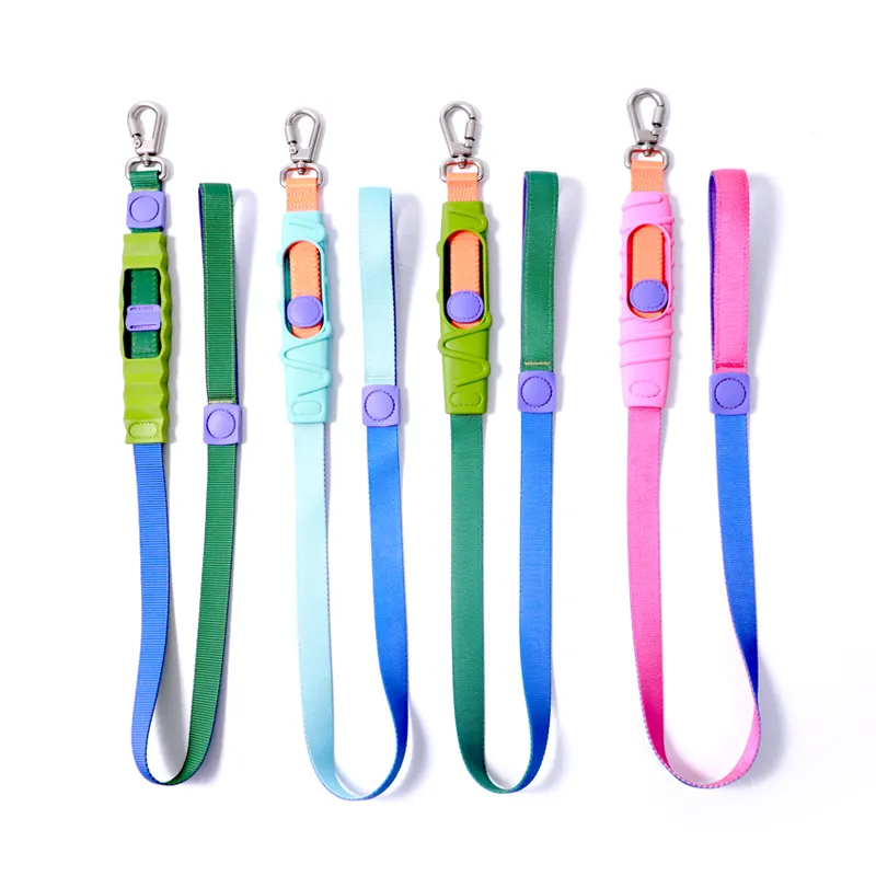 UFBemo venda quente padrão colorido multi cor macio durável choque absorvendo pet dog leash correndo andando