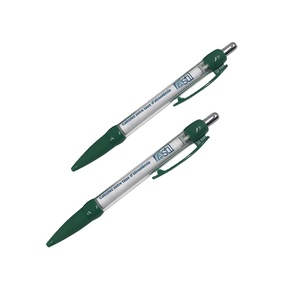 Stylo publicitaire personnalisé avec bannière promotionnelle coulissante imprimée en couleur, logo 0,5 mm, corps en plastique pour le sport - Product Image 2