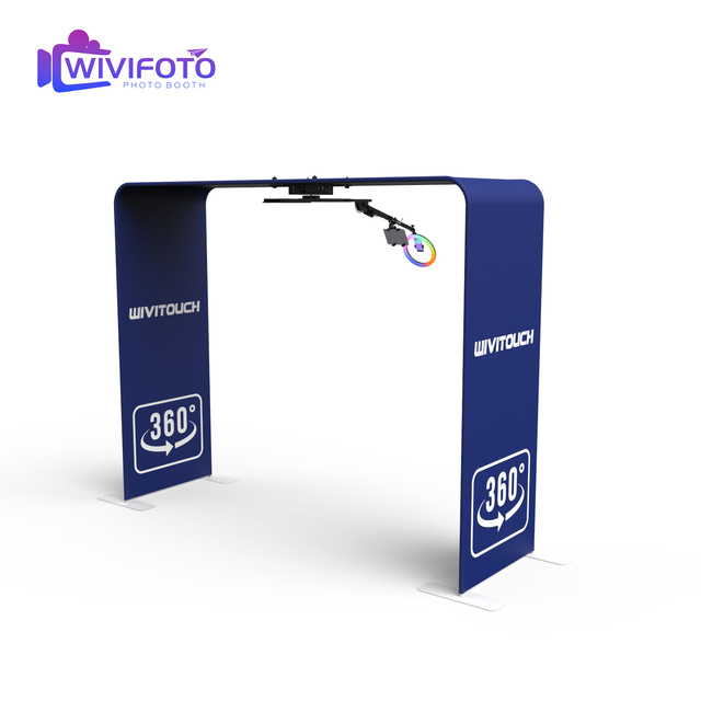Overhead Automatic Rotating 360 Photo Booth With Enclosure Sky Top Spinner 360 Photo Booth Without Platform
