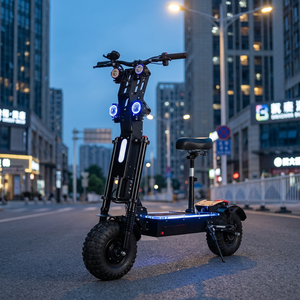 Brand NEW Electric Scooter Seat High Power 1000W Brushless Motor 60V 50A Extra Long Range 14" Off-Road Tires 25kmh Full - Product Image 3