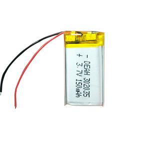 מותאם אישית 302035 <span class=keywords><strong>150mah</strong></span> <span class=keywords><strong>3.7v</strong></span> ליתיום פולימר סוללה ליתיום יון נטענת תאי סוללות <span class=keywords><strong>Lipo</strong></span> סוללות - Product Image 1
