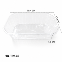 Barquettes d'emballage personnalisées en plastique PET transparent de qualité alimentaire pour fruits et légumes, barquettes d'emballage pour la laitue