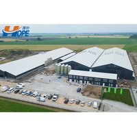 Maison de volaille Construire Mobile Poulet Porc Chèvre Vache Hangar d'élevage Ferme d'élevage de bétail Structures en acier de Chine Hangar d'usine de ferme