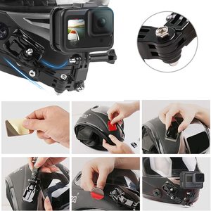 Support de fixation réglable à 4 axes pour <span class=keywords><strong>GoPro</strong></span> Hero 13/12/11/10/9/<span class=keywords><strong>8</strong></span> – Bras d'extension multi-angles pour caméra d'action sur casque - Product Image 3