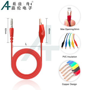 JIALUN Kit de 30 Sondas de Prueba de Alto Voltaje, Cables con Conector Banana de Cobre PE de 4 mm y Pinza de Cocodrilo, Sondas de Perforación de Cables para Estación de Energía - Product Image 2