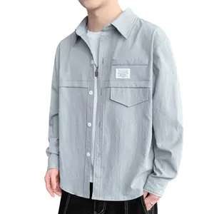 Men's long-sleeved shirts Korean style trendy shirts men's autumn shirts