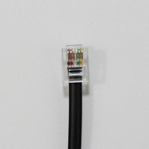 固定電話 & 直接接続用28AWG RJ11 PVCジャケットフラット電話Cable-6P2C/6P4C既製コード卸売 - Product Image 1