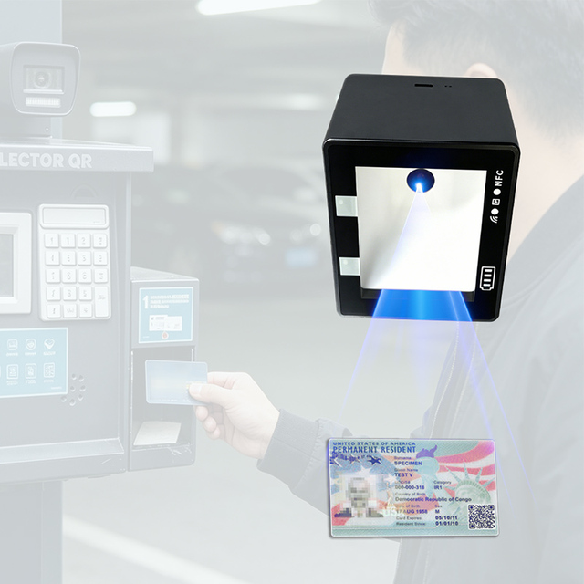 LONVILL Robust Contactless Type a B Card Reader Paper Passport PDF417 Card MRZ QR Reading Passport Scanning Module for Parking