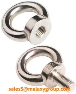 MALAXY Boulon à œil galvanisé JIS B 1168 Type M6 M8 M10 M12 en acier au carbone forgé à chaud pour levage - Product Image 5