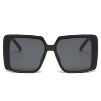 Vente chaude de luxe à l'extérieur confortable UV400 Sunray personnalité Style dames surdimensionné cadre carré lunettes de soleil de mode