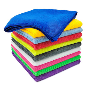 Paño de limpieza de microfibra colorido, rectangular, de doble cara, para desengrasar la cocina y lavar ollas y sartenes - Product Image 2