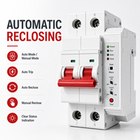 Interruptor Diferencial de Corriente Residual 6A-40A 230V 50Hz IP20 6kA 10mA 30mA Tipo AC Curva A B C Riel DIN