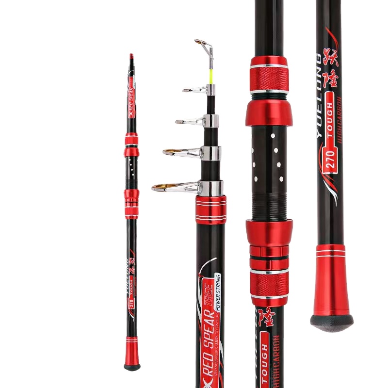 dragon brand telescopic fishing rod and Reel Combos 8ft Carbon Fiber Fishing Rod with Reel Combo Sea Fishing Saltwater Freshwater Fishing Rod Kit and eye Best Fishing Rod - 20kg